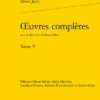 Œuvres Complètes. Tome V 1 Œuvres Complètes. Tome V -Librairies Boutique AjaMS05b