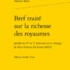 Bref Traité Sur La Richesse Des Royaumes . Précédé Des 1er Et 2e Discours Sur Le Change De Marc'Antonio De Santis (1605) 2 Bref Traité Sur La Richesse Des Royaumes . Précédé Des 1er Et 2e Discours Sur Le Change De Marc'Antonio De Santis (1605) -Librairies Boutique AsrMS01b
