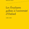 Les Étudiants Gallois à L’université D’Oxford. 1282-1485 -Librairies Boutique AxdMS01b