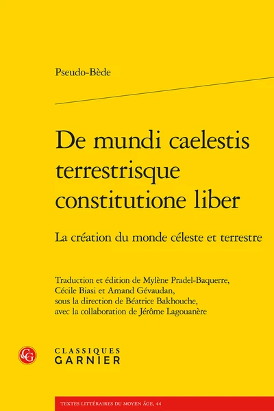 De Mundi Caelestis Terrestrisque Constitutione Liber. La Création Du Monde Céleste Et Terrestre 3 De Mundi Caelestis Terrestrisque Constitutione Liber. La Création Du Monde Céleste Et Terrestre