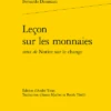Leçon Sur Les Monnaies Suivi De Notice Sur Le Change -Librairies Boutique BdaMS01b
