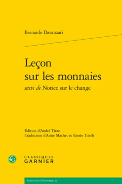 Leçon Sur Les Monnaies Suivi De Notice Sur Le Change