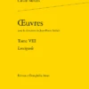 Œuvres. Tome VIII. Luscignole -Librairies Boutique CamMS08b