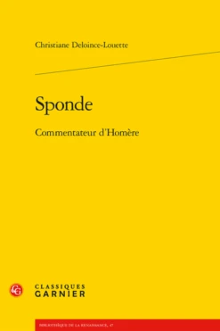Sponde. Commentateur D’Homère
