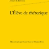 L’Élève De Rhétorique -Librairies Boutique DdiMS01b