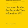 Lettres Sur Le Visa Des Dettes De L’État Ordonné En 1721 1 Lettres Sur Le Visa Des Dettes De L’État Ordonné En 1721 -Librairies Boutique FmcMS01b