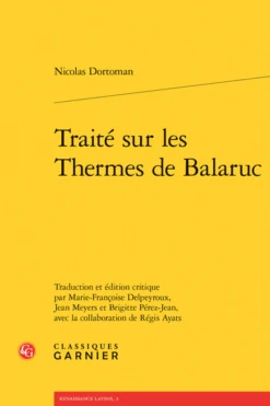 Traité Sur Les Thermes De Balaruc