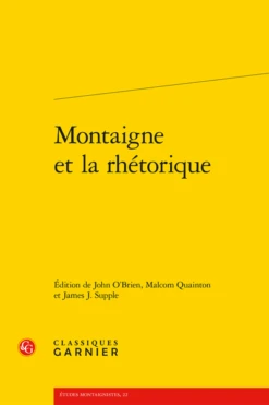 Montaigne Et La Rhétorique
