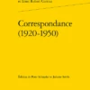 Correspondance (1920-1950) 1 Correspondance (1920-1950) -Librairies Boutique JsvMS01b