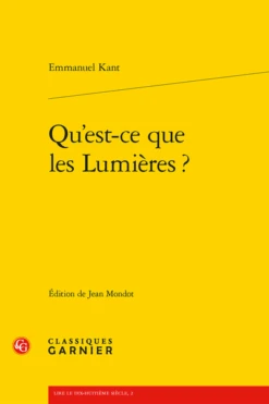 Qu'est-ce Que Les Lumières ?