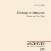 Mystique Et Littérature. L'autre De Léon Bloy 2 Mystique Et Littérature. L'autre De Léon Bloy -Librairies Boutique LpeMS03b