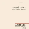 La « Parole Trouée ». Beckett, Tardieu, Novarina 2 La « Parole Trouée ». Beckett, Tardieu, Novarina -Librairies Boutique LpeMS04b