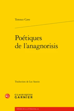 Poétiques De L’anagnorisis