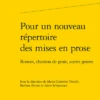 Pour Un Nouveau Répertoire Des Mises En Prose. Roman, Chanson De Geste, Autres Genres 2 Pour Un Nouveau Répertoire Des Mises En Prose. Roman, Chanson De Geste, Autres Genres -Librairies Boutique MciMS01b