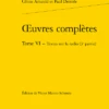 Œuvres Complètes. Tome VI. Textes Sur La Radio (3e Partie) 1 Œuvres Complètes. Tome VI. Textes Sur La Radio (3e Partie) -Librairies Boutique PdcMS06b