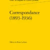 Correspondance (1893-1936) -Librairies Boutique PlcMS01b