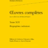 Œuvres Complètes. Tome XIV. Biographies Indiennes 1 Œuvres Complètes. Tome XIV. Biographies Indiennes -Librairies Boutique RrdMS20b