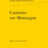 Causeries Sur Montaigne 1 Causeries Sur Montaigne -Librairies Boutique SbeMS01b