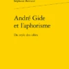 André Gide Et L’aphorisme. Du Style Des Idées 2 André Gide Et L’aphorisme. Du Style Des Idées -Librairies Boutique SbrMS01b