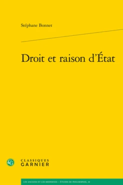 Droit Et Raison D’État
