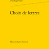 Choix De Lettres