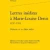 Lettres Inédites à Marie-Louise Denis (1737-1744). Voltaire Et Sa Chère Nièce -Librairies Boutique VltMS03b