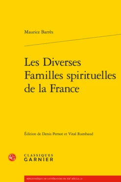 Les Diverses Familles Spirituelles De La France